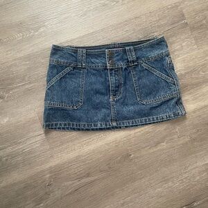 Vintage Hollister Denim Mini Skirt